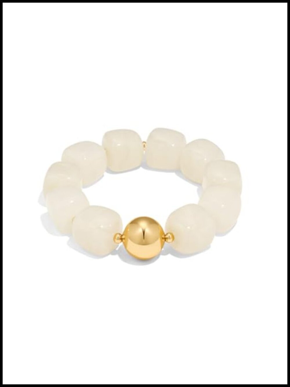 Chunky Beaded Stretch Bracelet Women Acrylic Resin Elastic Jewelry